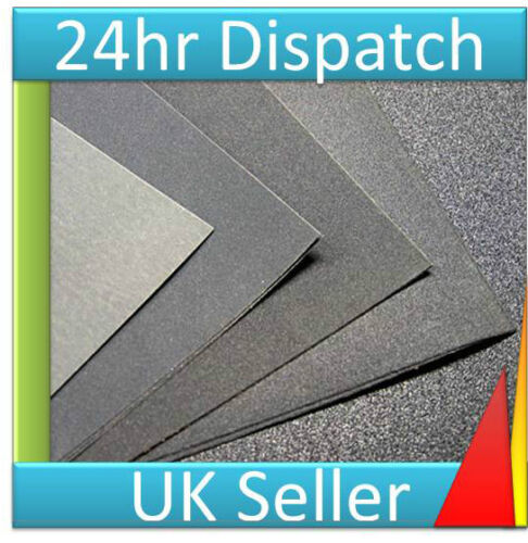 16 x sheets WET AND DRY SANDPAPER SAND PAPER MIXED GRIT Free Postage!