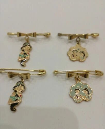 Spille antiche in argento con pietra principale smalto