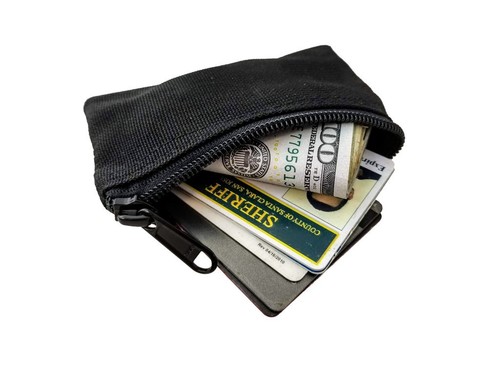 BLACK Maratac Deep Cover Clip Pouch Zipper Wallet Gen 2 NEW USA