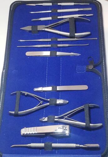 Professional Manicure Pedicure Set Tools 12 Pieces Kit New never used! 