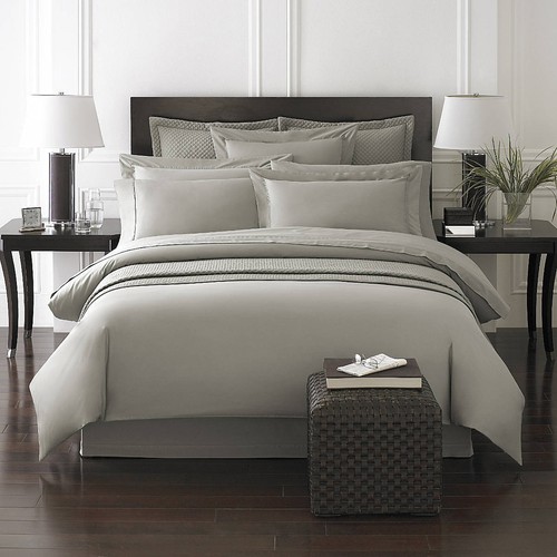 NEW! Kassatex Queen Luxury 100/% Cotton Bamboo 2pc Sham or Euro Sham Set 300TC