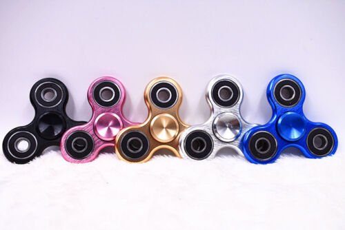 Tri Fidget Spinner Triangle Metal Colorful Finger Toy EDC AUTISM ADHD 3-5Mins 