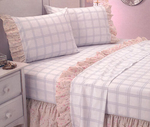 225TC  Madeline Printed Sheet Set or Ruffled Valance SINGLE DOUBLE QUEEN KING