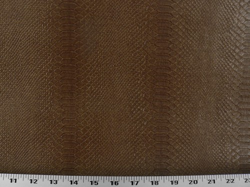 Vinyl Upholstery Fabric Expanded Back Textured Vinyl Snake Skin Bronze