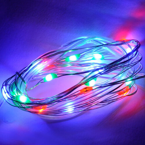 DC 12V 10M Starry Fairy Lights With 100 Micro LEDs Silver Wire Multiple Colors 1 