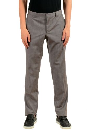 Hugo Boss "Benso" Men's 100% Wool Gray Dress Pants Size 34 40 