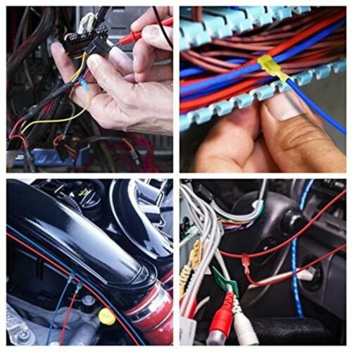 25set 50Pcs Quick Electrical Cable Connectors Snap Splice Lock Wire Terminal 