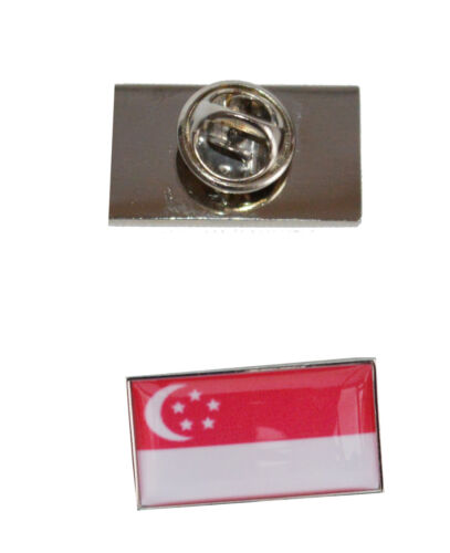 Singapore Flag Tie Pin with free organza pouch 