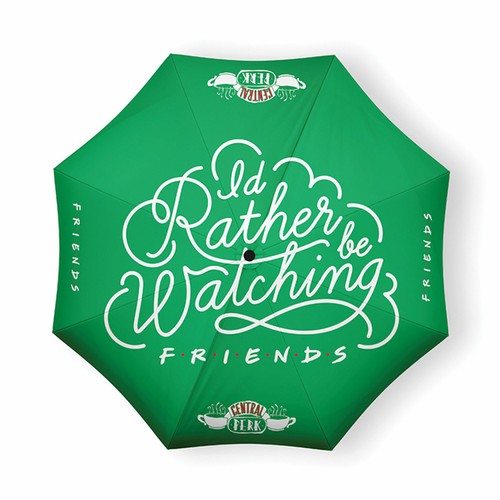 Regenschirm Friends Maße offen Ø 99 cm Central Perk Fanartikel