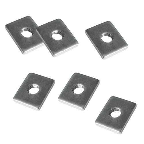 6 Pcs Durable Stainless Steel Screw Nut Hardware for Kayak Track//Rail Silver
