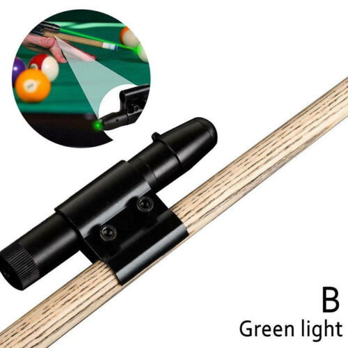 Details about   Pool Snooker Cue Clip-on Laser Sight Billiard Training Aid Corrector Practice 