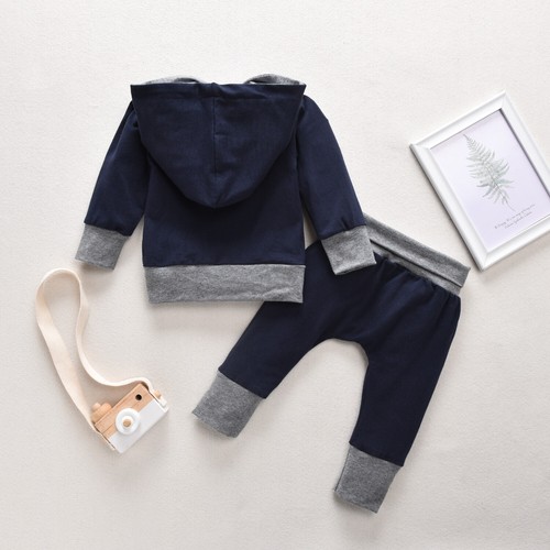 Toddler Kids Baby Boy Clothes Cute Fox Hooded Tops Pants Leggings Winter Outfits