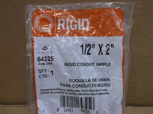64325 Raco Hubbel Halex NEW In Box 1//2/" x 2/" Rigid Conduit Nipple
