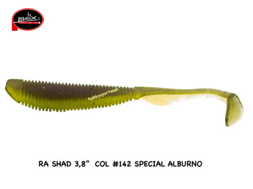 MOLIX RA SHAD 3.8/'/' COL 142 SPECIAL ALBURNO SPINNING MARE FIUME LAGO BLACK BASS