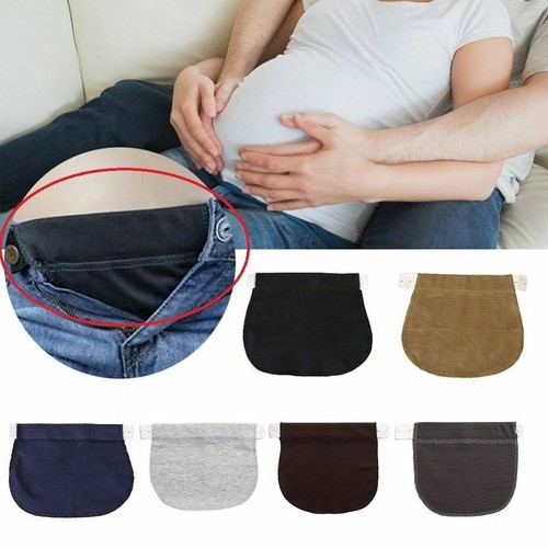 Pregnancy Maternity Waistband Belt Elastic Waist Extender Pants Extension Buckle