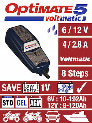 Optimate 5 Voltmatic 6v and 12v Battery Charger Maintainer 2020 Model New
