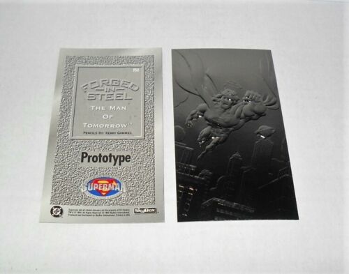 SKYBOX SUPERMAN PLATINUM SERIES FORGED IN STEEL PROTOTYPE PROMO CARD #FS4 