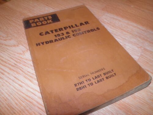 Details about  / CAT Caterpillar 183  193 HYDRAULICS PARTS BOOK 27H 28H