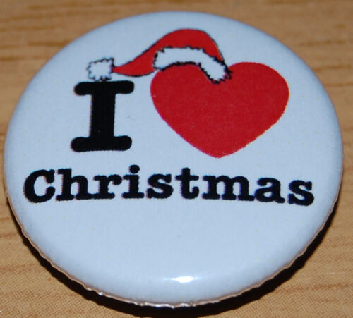 CHOOSE FROM 20 DESIGNS 1 INCH BUTTON BADGE CHRISTMAS 25MM XMAS CUTE SWEET 
