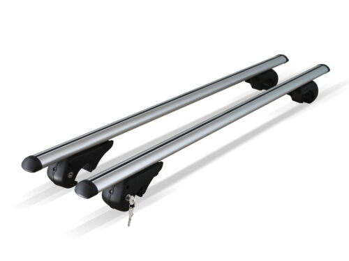 M-Way 135cm 90kg Lockable Aluminium Car Roof Rack Rail Bars for Toyota Fortuner