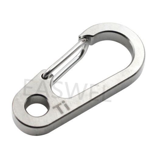 EDC Titanium Ti TC4 Outdoor Key Carabiner Keyring Clip Keychain Hook Holder