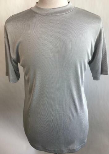 Men's New Montique Solid Colors Mock Neck Pullover Stretch Dress T Shirt M-6XL 