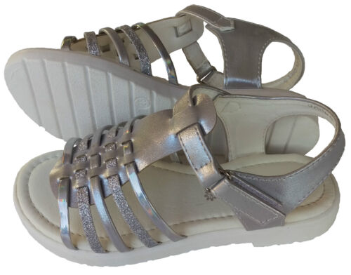 appx.4-6years child kids shoes AU sz9.5-12 New Shimmer Sandals Silver or Pink