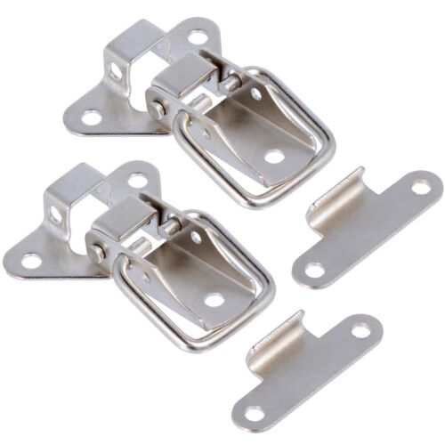 TOGGLE CATCH CASE CLIP PAIR Toolbox Box Chest Latch Fastener 45mm Nickle Plated 