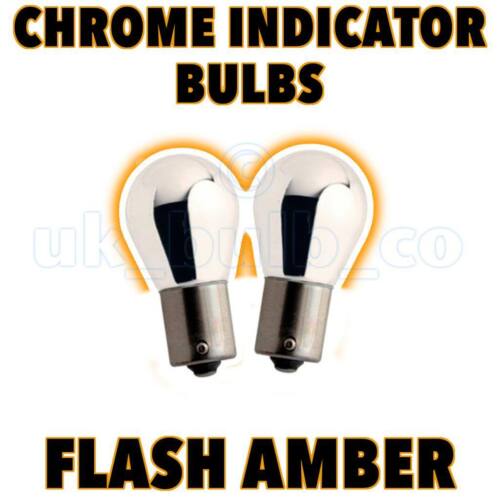 106 107 206 207 Silver//Chrome AMBER Indicator Bulbs s