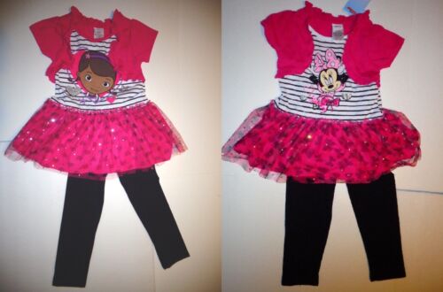 Disney Girls 2pc Outfit Minnie Mouse or Doc McStuffins Size 6 NWT
