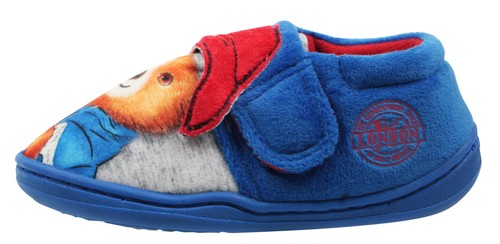 Paddington Bear Boys Blue Low Top Soft Touch Slippers UK Sizes Child 5-10