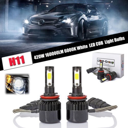 COB LED H11 420W 160000LM White Low Beam For 2016 Chevrolet Malibu Limited !