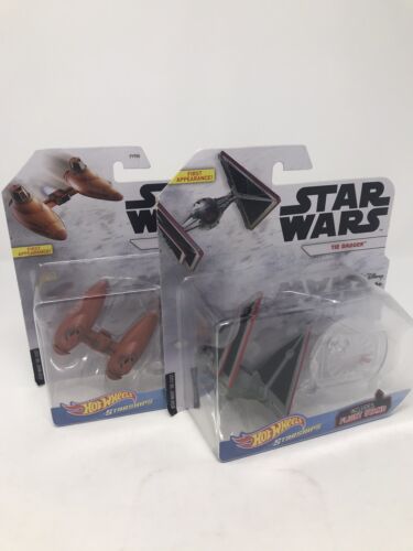 Hot Wheels Starships Star Wars Pack Of 2 Tie Dagger And Cloud Car