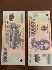 $500 X2 Vietnamese Dong $1000 Vietnam Banknote Currency VND UNC Sequential