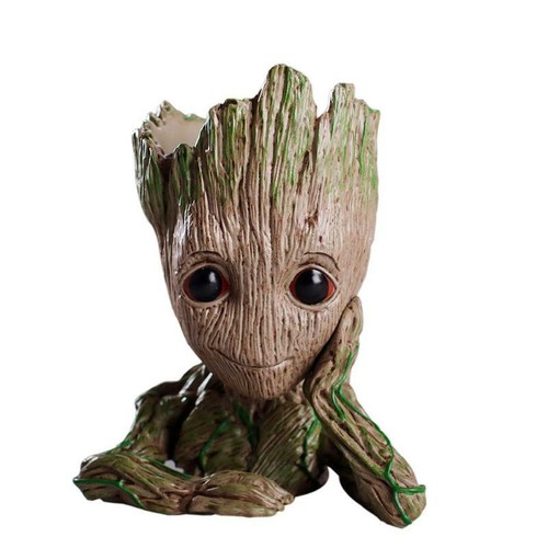 Flowerpot Baby Groot Pen Pot Holder Gift Decorative Home Garden Bonsai Vase