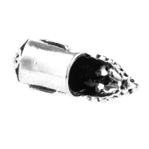6pcs Antique Tibetan End Cap Stopper Bead Finding Leather Cords Fit 8mm