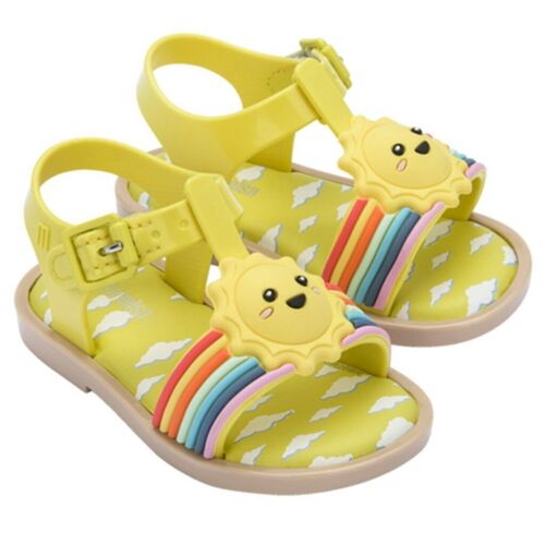 Mini Melissa Girl/'s Sandals Rainbow Jelly Cloudy Sun Beach Kids US Shoes 7-11