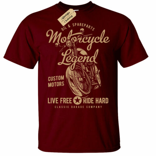 Motorrad Legende T-Shirt Herren Biker Top Motorrad