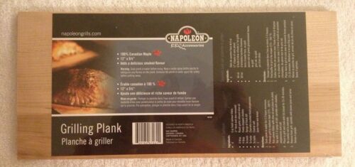 Maple Grilling Plank 100/% Canadian 12/" x 5 1//2/" Adds Smoke Flavor BBQ Napoleon
