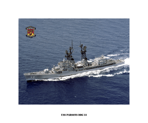 USN Navy Photo Print US Ship USS PARSONS DDG 33 Guided Missile Destroyer
