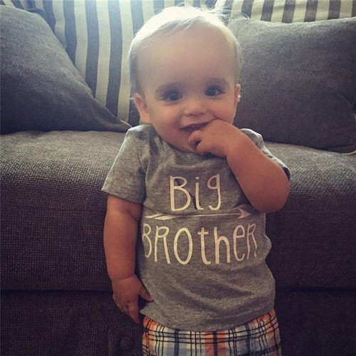 Family Matching Tops Little//Big Brother Romper T-shirt Baby Boy Clothes
