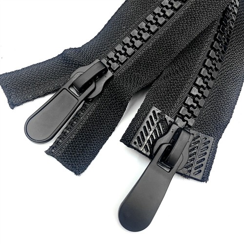 1pcs 10# resin Double zipper head black zipper (60-120CM) for clothing or bags