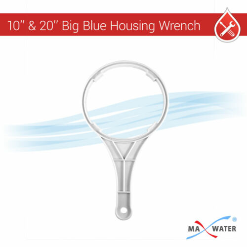 3 x20"x4.5" BB Whole House Filter Blue Housing 1" Ports w/ Wrench Gauge,Bracket 