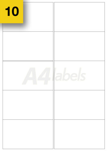 99mm X 58mm 200 White Sticky A4 Address Labels L7173 Blank Rectangle Stickers 