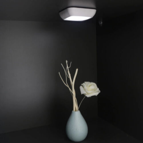 Motion Sensor 6 LED Night Light Wall Closet Cabinet Stair Wireless White Lamp A+
