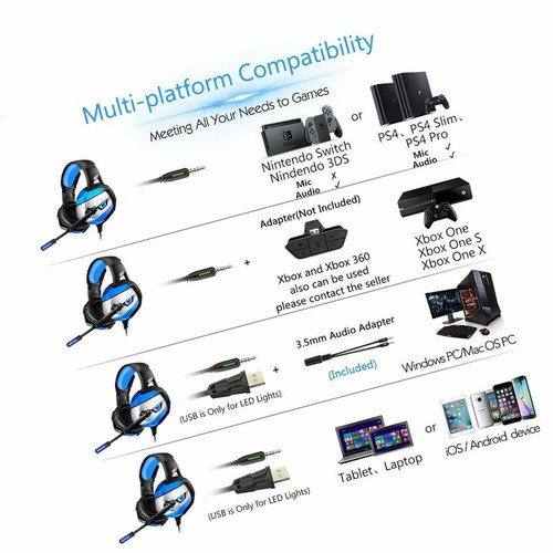 Stereo Usb H Gaming Headphone For Ps4 Xbox One Pc Onikuma Gaming Headset Computer Headsets Computers Tablets Network Hardware Worldenergy Ae