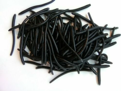 26 pack of scented 2 3//8/" BLACK floating finesse worms for trout steelhead bass
