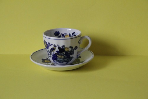 Spode Blue Bird Kaffeetasse mit Untertasse Tasse Untere Gedeck