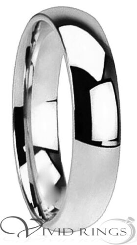 Mens & Womans Stainless Steel Wedding Band High Polish Ring Size 3.5 to 14.5 