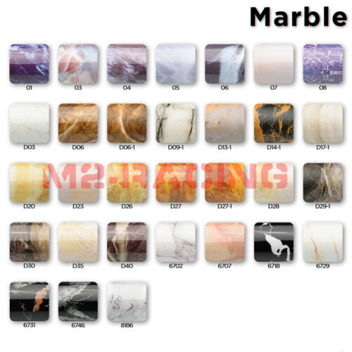 *Premium Gloss Black Marble Granite Look Vinyl Contact Paper Home Kitchen #6746 